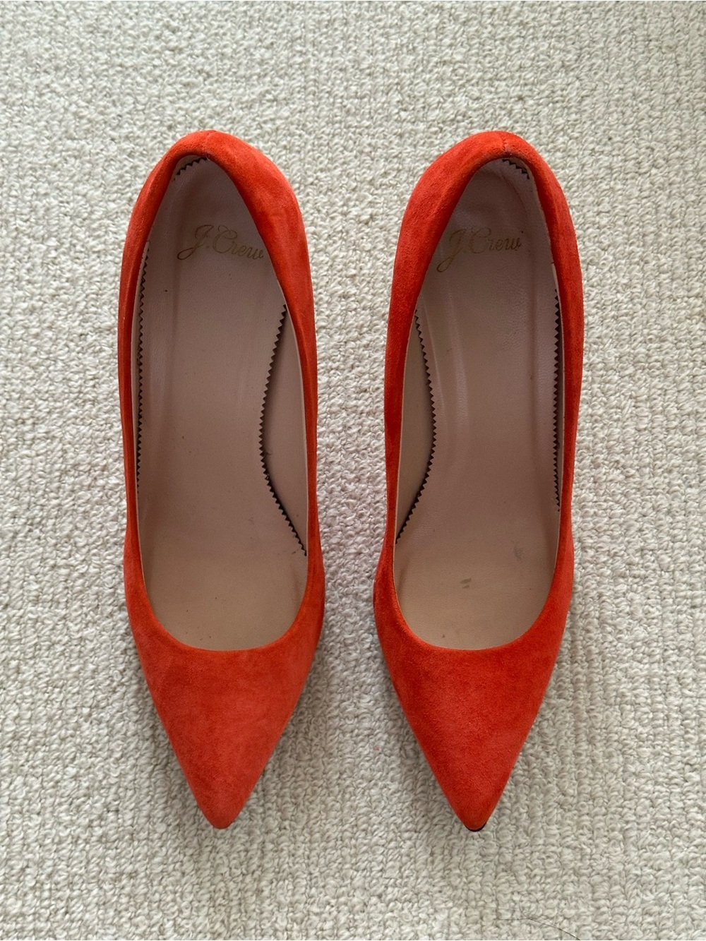 J.Crew Elsie Suede Pumps in Bright Cerise - EUC - Picture 2 of 7